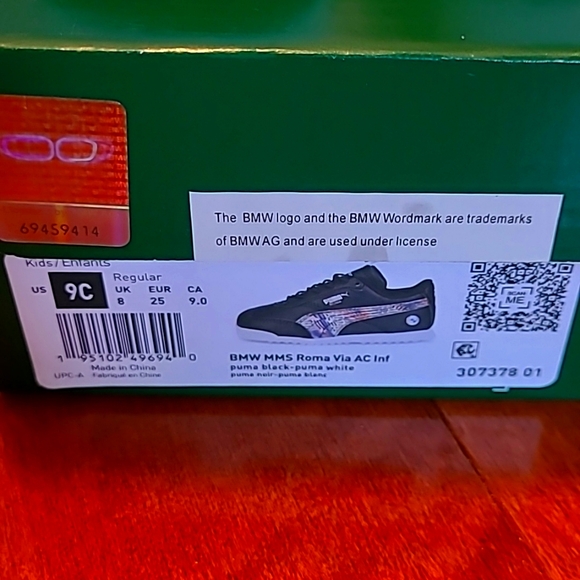 BNIB Puma Roma BMW MMS Toddler/Boys Shoes - Picture 8 of 9